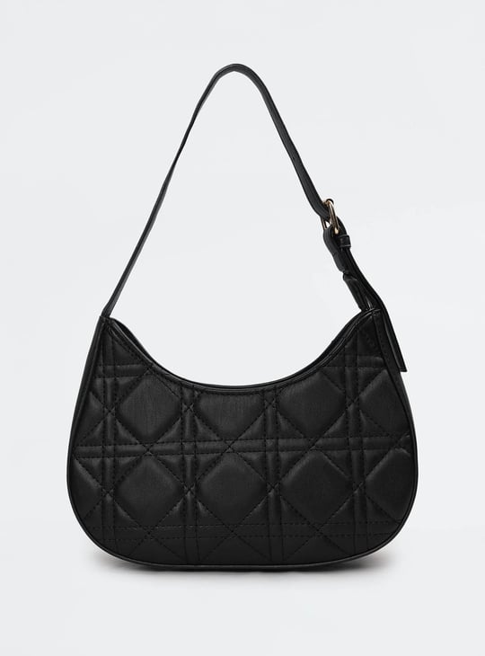Women Quilted Baguette Bag