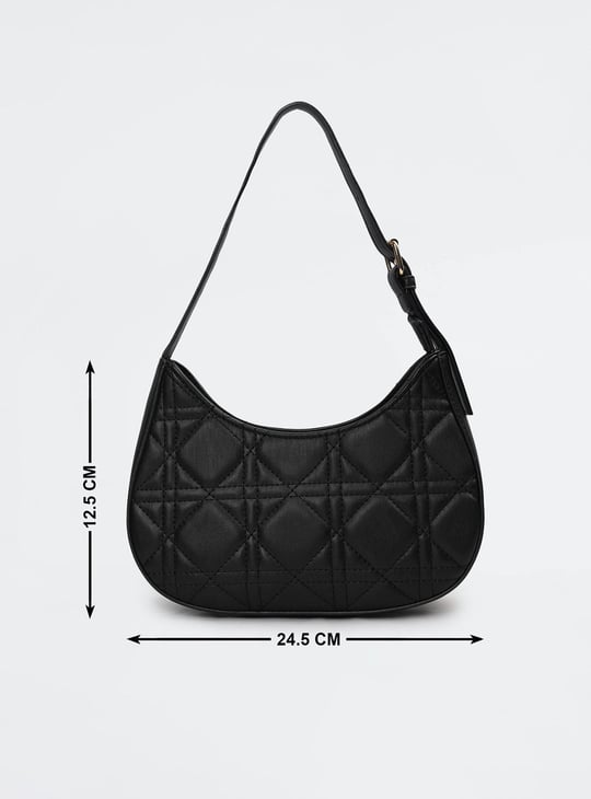 Women Quilted Baguette Bag