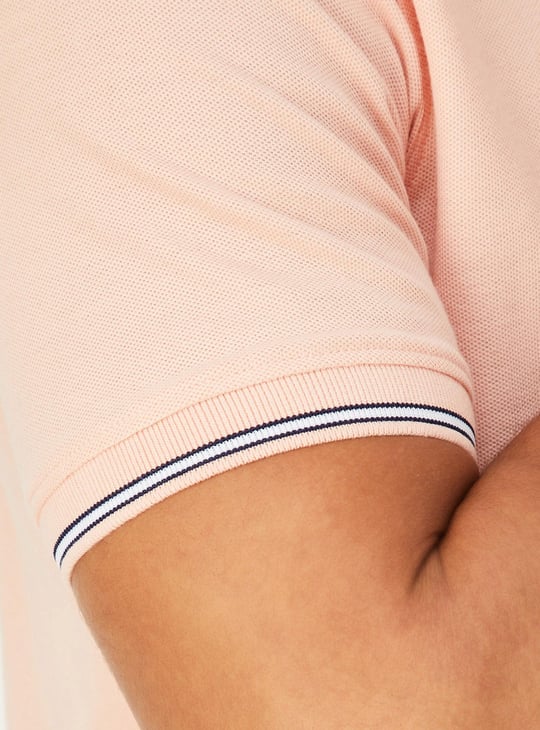 Men Solid Slim Fit Polo T-shirt