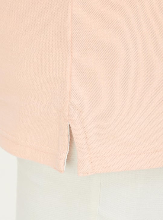 Men Solid Slim Fit Polo T-shirt