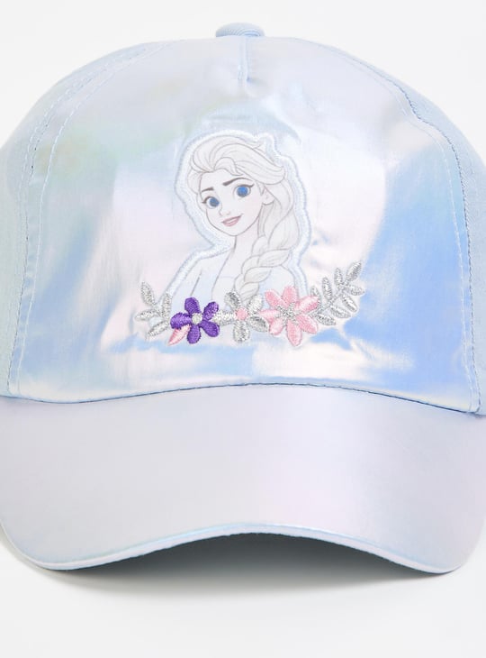 Girls Frozen Denim Baseball Cap