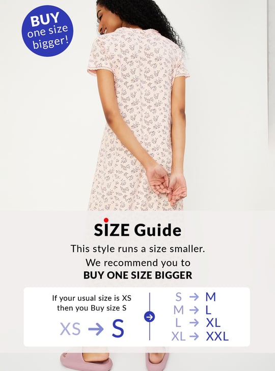 Women Floral Printed Nightgown