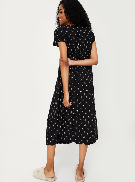 Women Floral Printed Nightgown