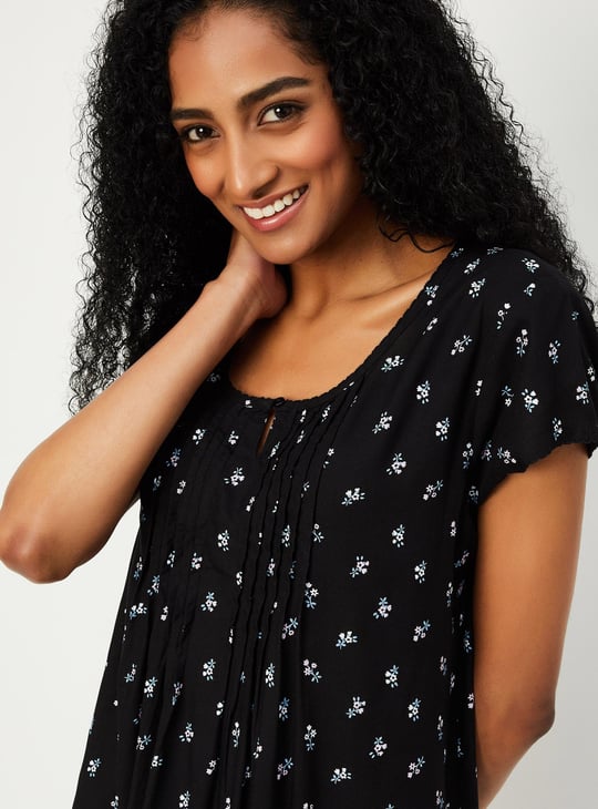 Women Floral Printed Nightgown