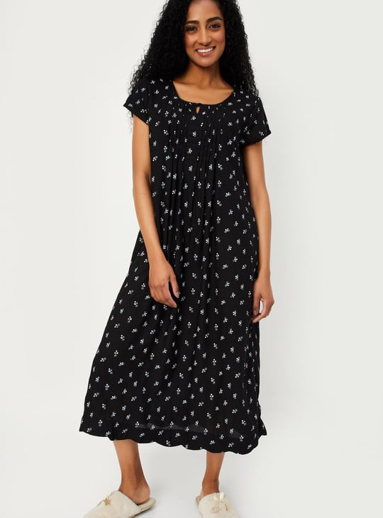 Women Floral Printed Nightgown