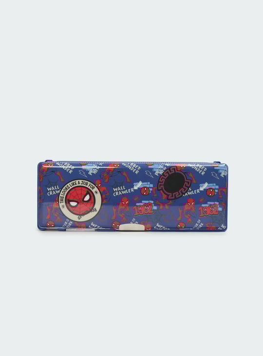 Kids Spiderman Multi-Compartment Pencil Box