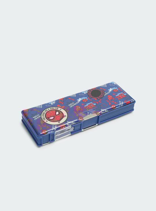 Kids Spiderman Multi-Compartment Pencil Box