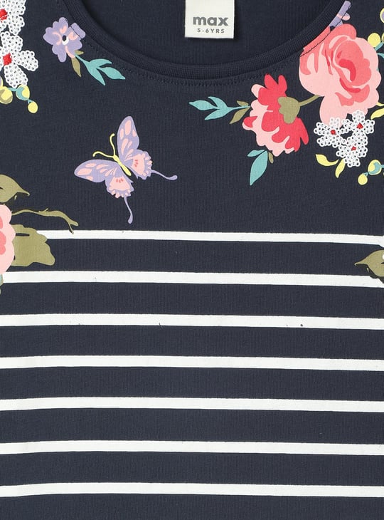 Girls Printed T-shirt and Leggings Set