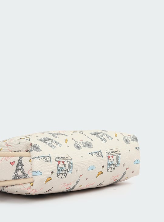 Women Printed Vanity Pouch - Pack of 3