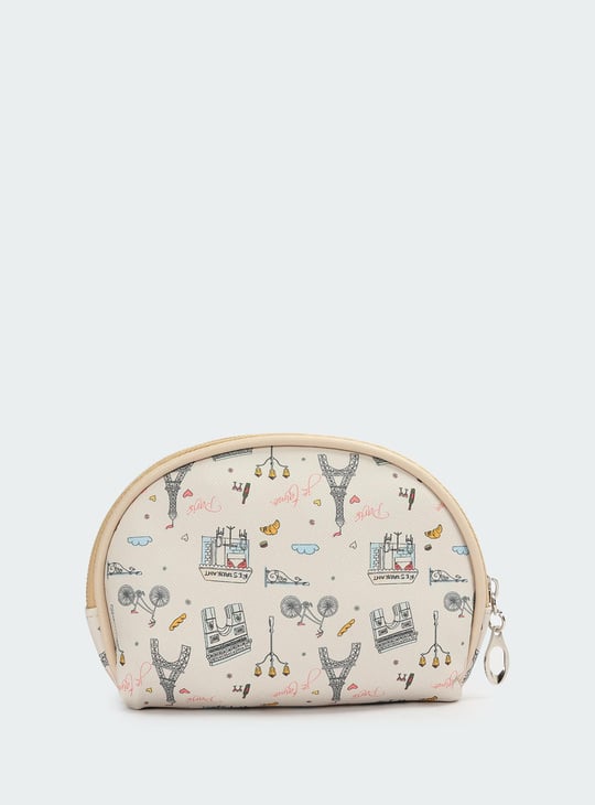 Women Printed Vanity Pouch - Pack of 3