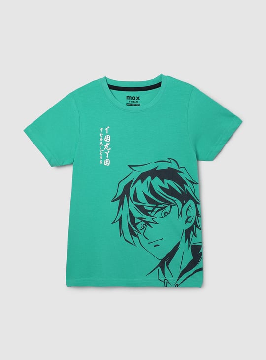 Boys Anime Printed T-shirt