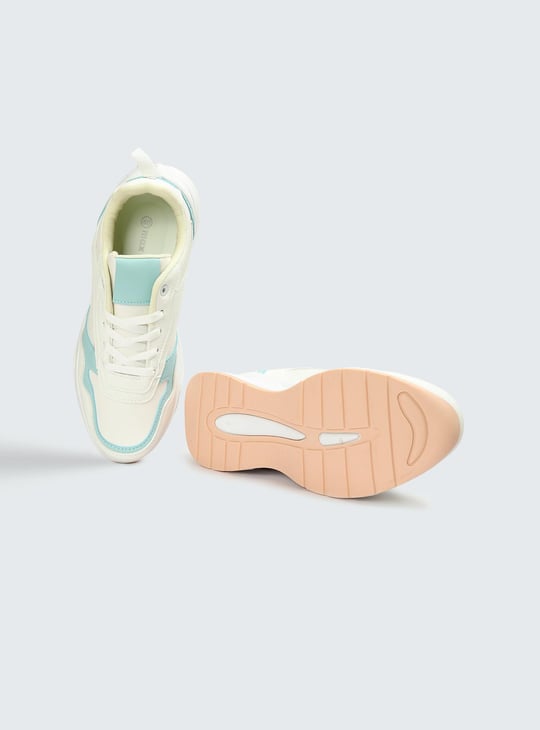 Women Colourblocked Lace-Up Sneakers