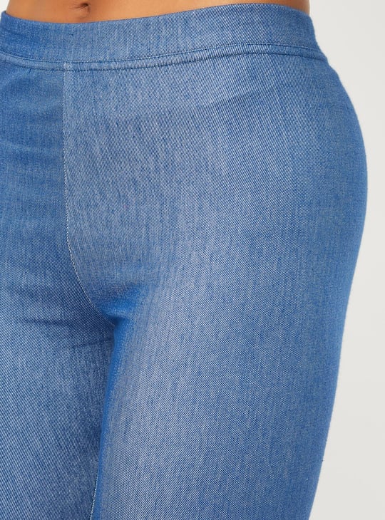 Women Solid Crop Jeggings
