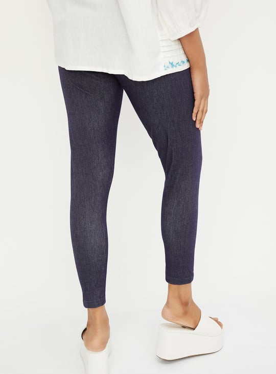 Women Solid Crop Jeggings