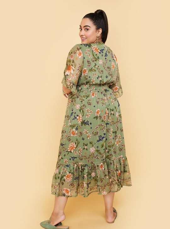 Women Printed Fit and Flare Dress