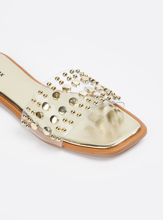 Women Embellished Open-Toe Flat Sandals