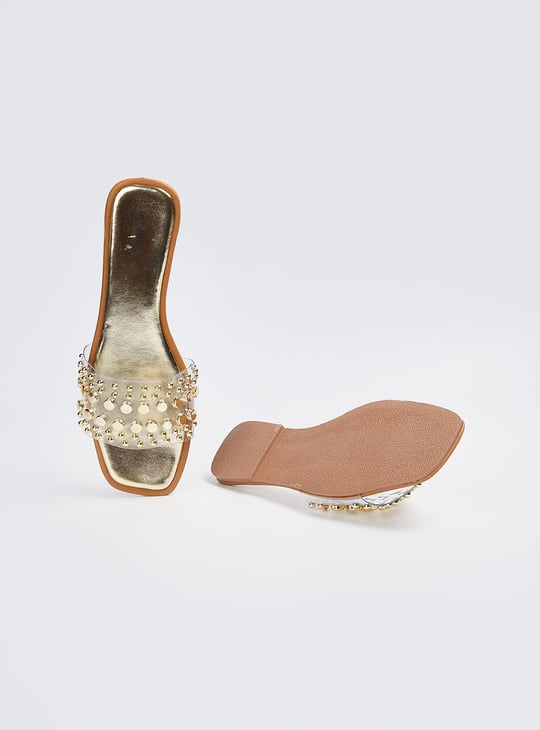 Women Embellished Open-Toe Flat Sandals