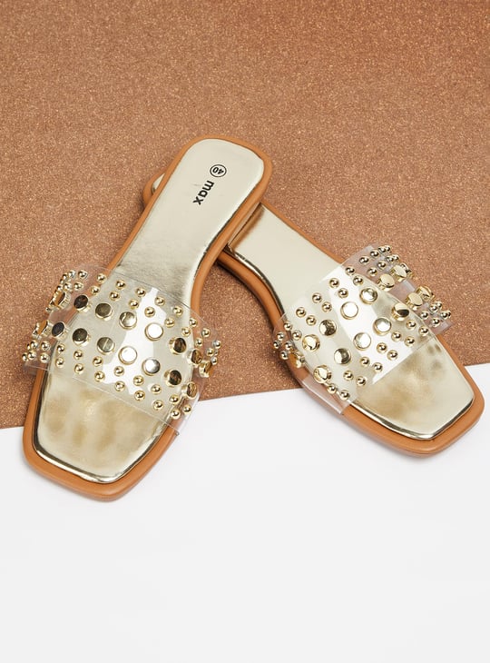 Women Embellished Open-Toe Flat Sandals