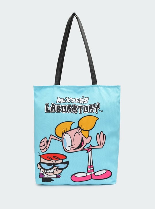 Women Dexter's Laboratory Printed Shopper Bag