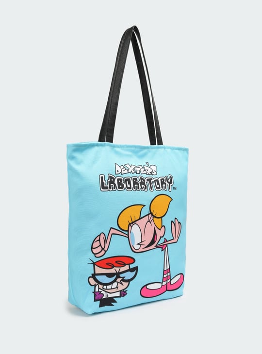 Women Dexter's Laboratory Printed Shopper Bag