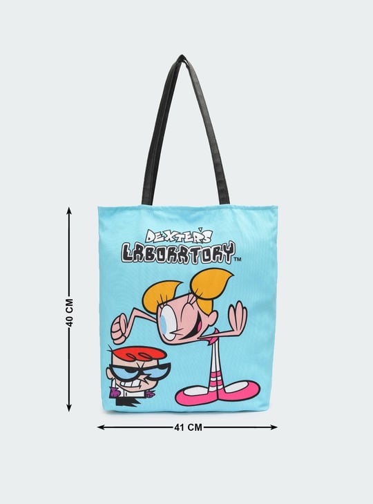Women Dexter's Laboratory Printed Shopper Bag