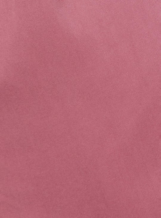 Women Solid Band Collar Top