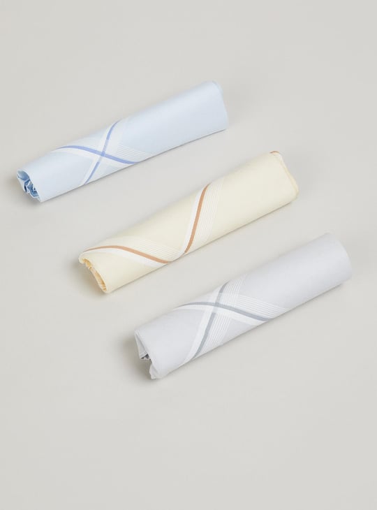 Men Solid Handkerchief- Pack of 3