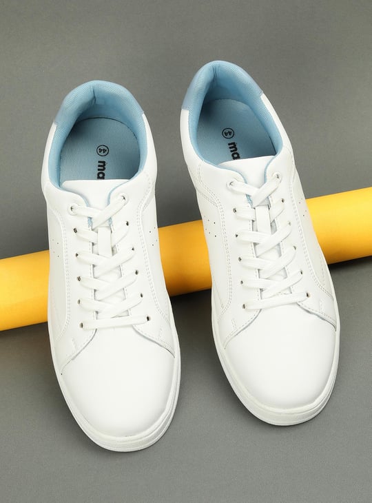 Buy ID Men's Brown Leather High Ankle Lace-Up Casual Sneaker at Amazon.in