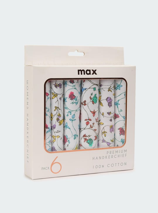 Women Printed Handkerchiefs - Pack of 6