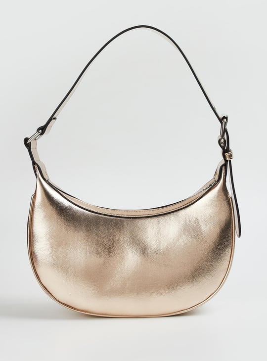 Women Metallic Crescent Bag