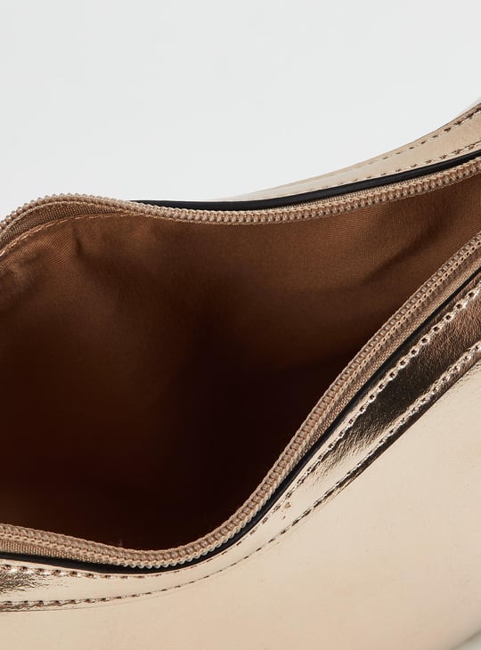 Women Metallic Crescent Bag