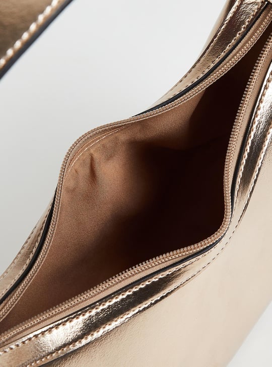 Women Metallic Crescent Bag