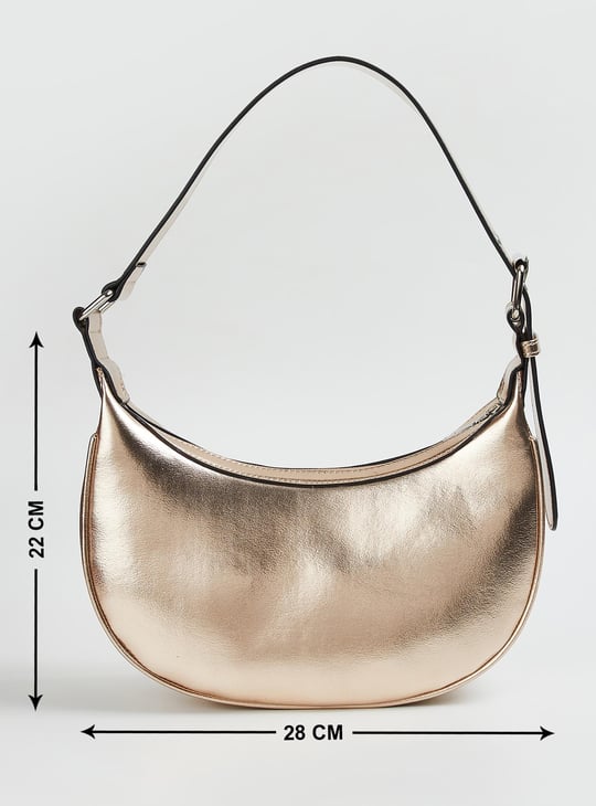 Women Metallic Crescent Bag