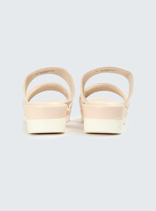 Women Quilted Double Strap Sandals