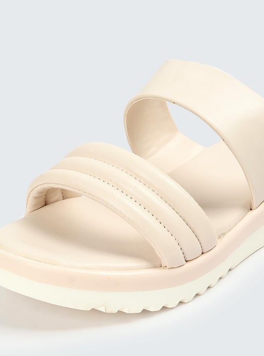 Women Quilted Double Strap Sandals