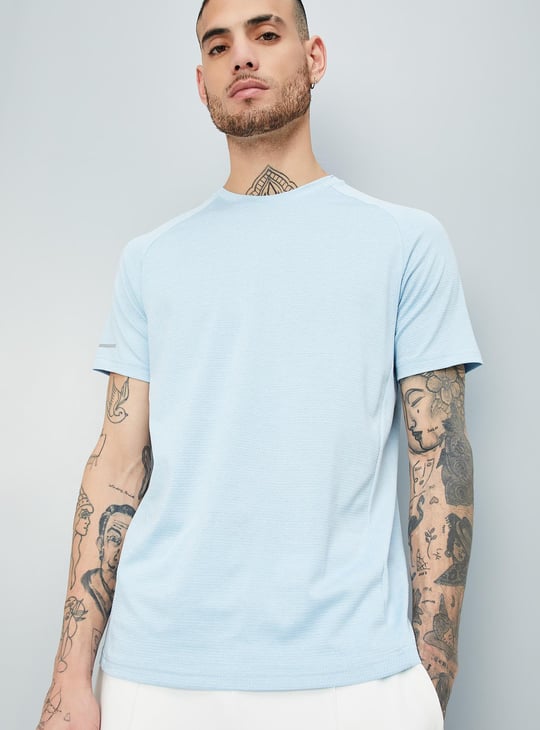 Men Solid Sports T-shirt