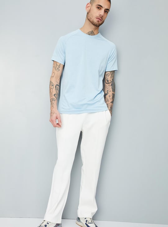 Men Solid Sports T-shirt