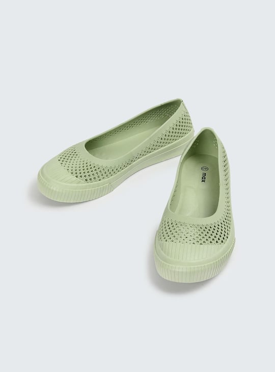 Ballerina Ladies Shoes Rainy Season Rainy Ballerinas Women Cut-Out