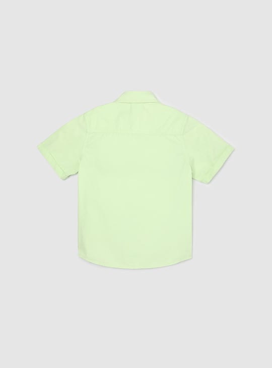 Boys Solid Casual Shirt