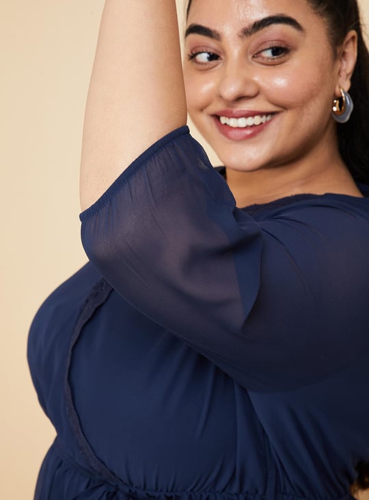 Women Pleated Midi Dress