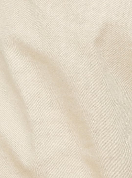 Girls Solid Elasticated High Rise Shorts