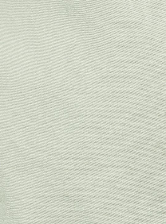 Girls Solid Elasticated High Rise Shorts