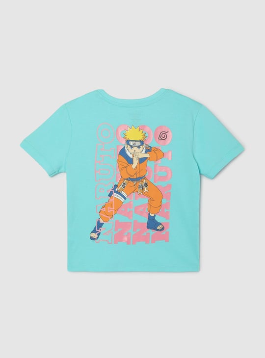 Girls Naruto Printed T-shirt Printed