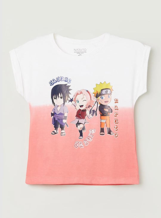 Girls Naruto Printed T-shirt