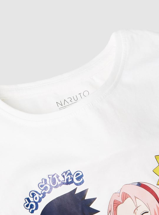 Girls Naruto Printed T-shirt