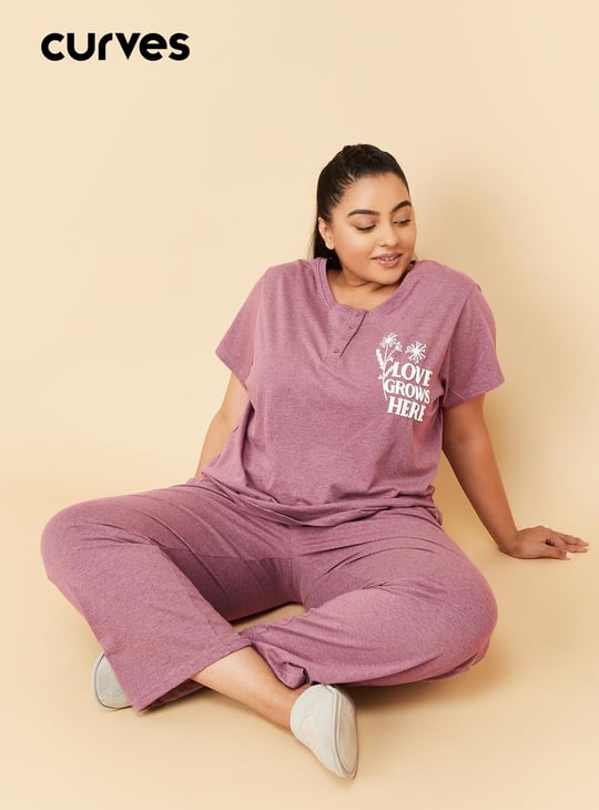 Women Printed PJ Set
