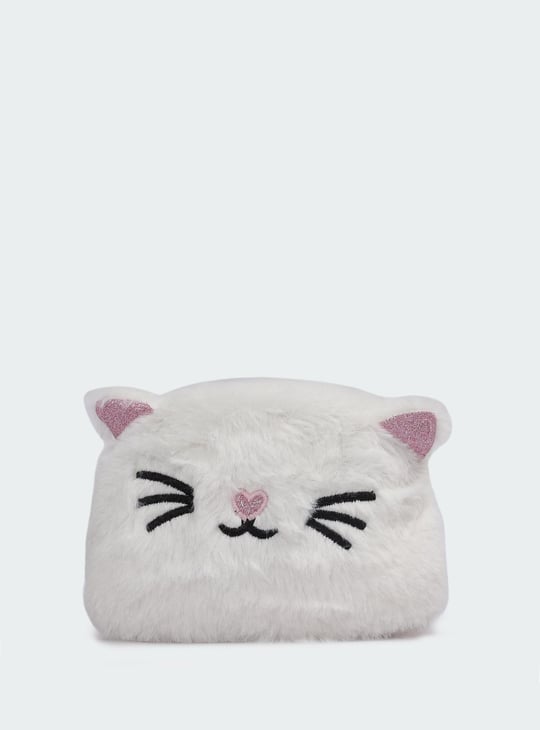 Girls Fur Kitty Sling Bag