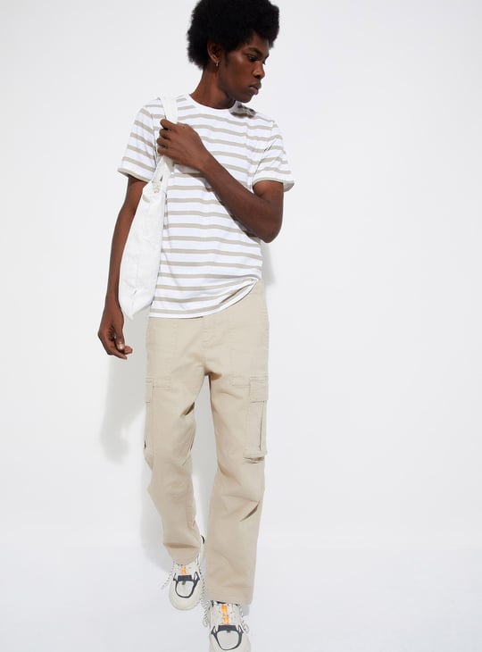 URB_N Men Slim Fit Striped T-shirt