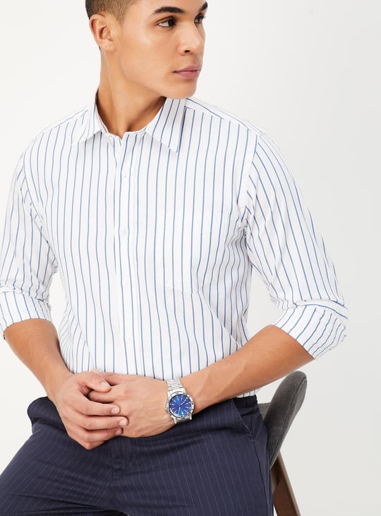 Men Regular Fit Striped Casual Shirt