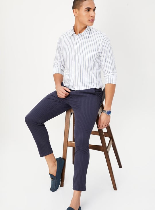 Men Regular Fit Striped Casual Shirt